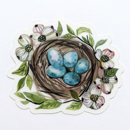 Vinyl Sticker; Bird Eggs - Made by Shellie