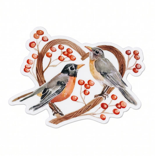 Vinyl Sticker; Love Birds - Made By Shellie