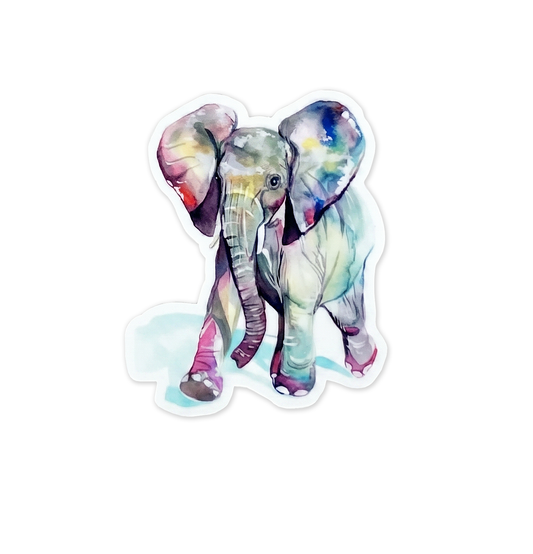 Vinyl Sticker; Elephant - Made By Shellie