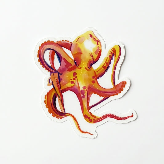 Vinyl Sticker; Octopus - Made By Shellie