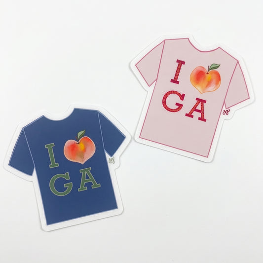 Vinyl Sticker; Peach Shirt - Made By Shellie