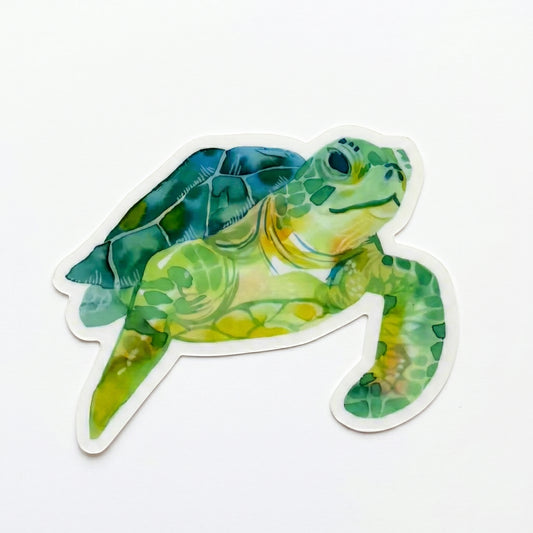 Vinyl Sticker; Sea Turtle - Made By Shellie