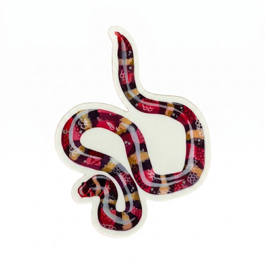 Vinyl Sticker; Scarlet King Snake - Made By Shellie