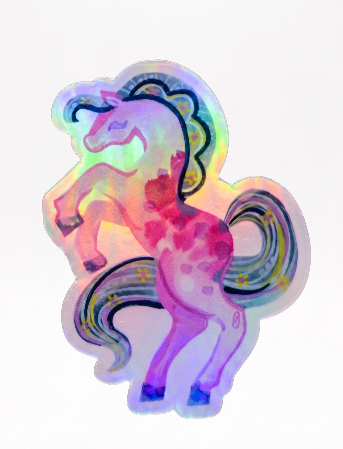Vinyl Sticker; Holographic Horse - Made by Shellie