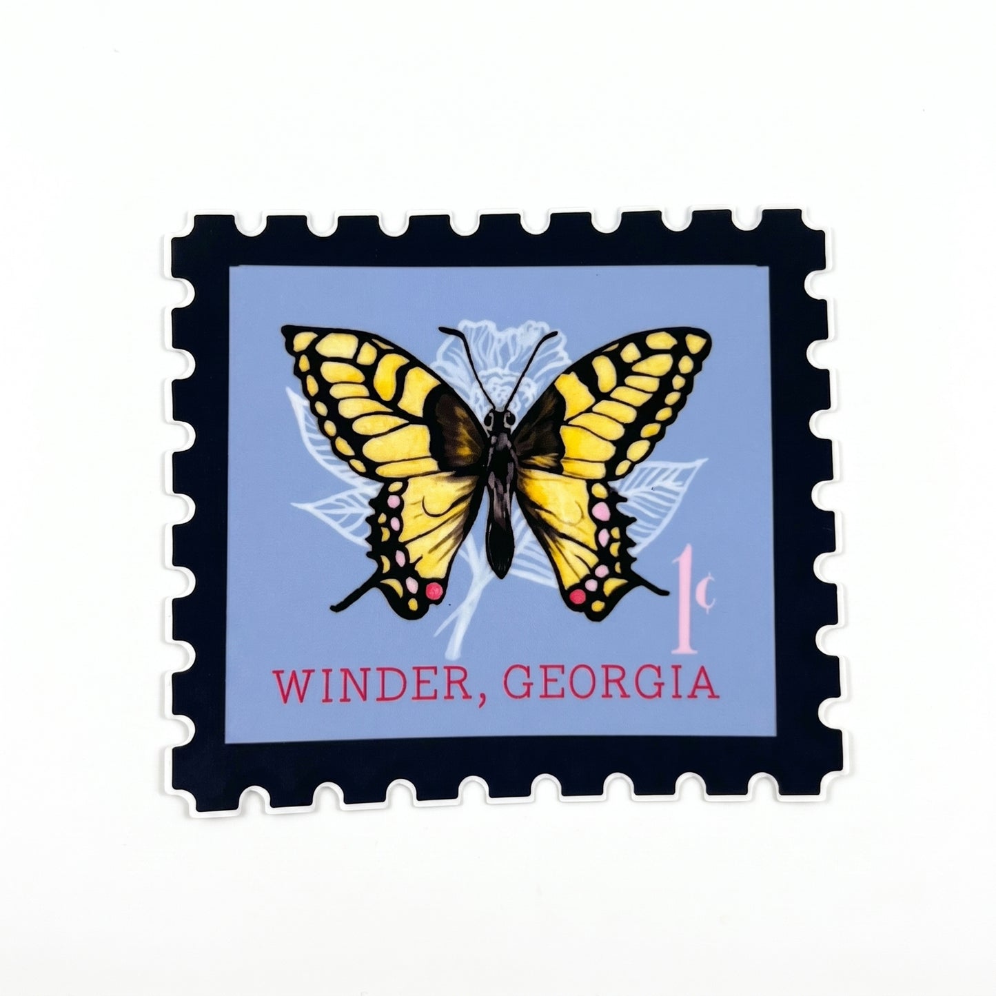 Vinyl Sticker; Butterfly Winder Stamp - Made By Shellie