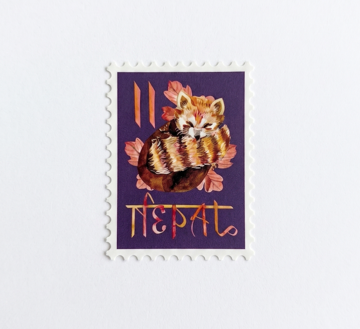 Vinyl Stamp Sticker; Nepal - Made By Shellie