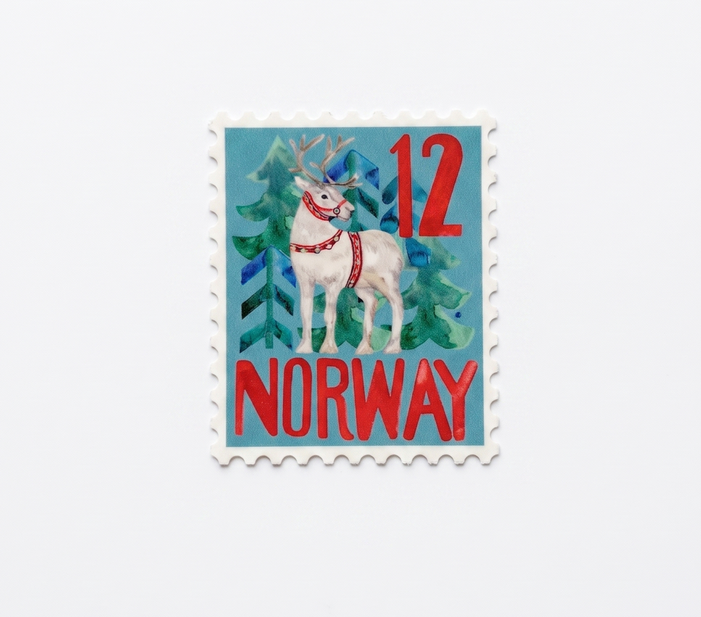 Vinyl Stamp Sticker; Norway - Made By Shellie
