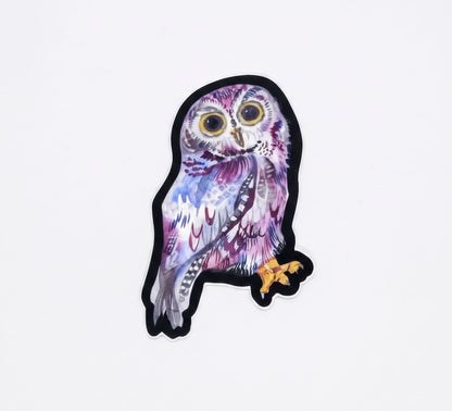 Vinyl Sticker; Moonlight Owl | Made by Shellie