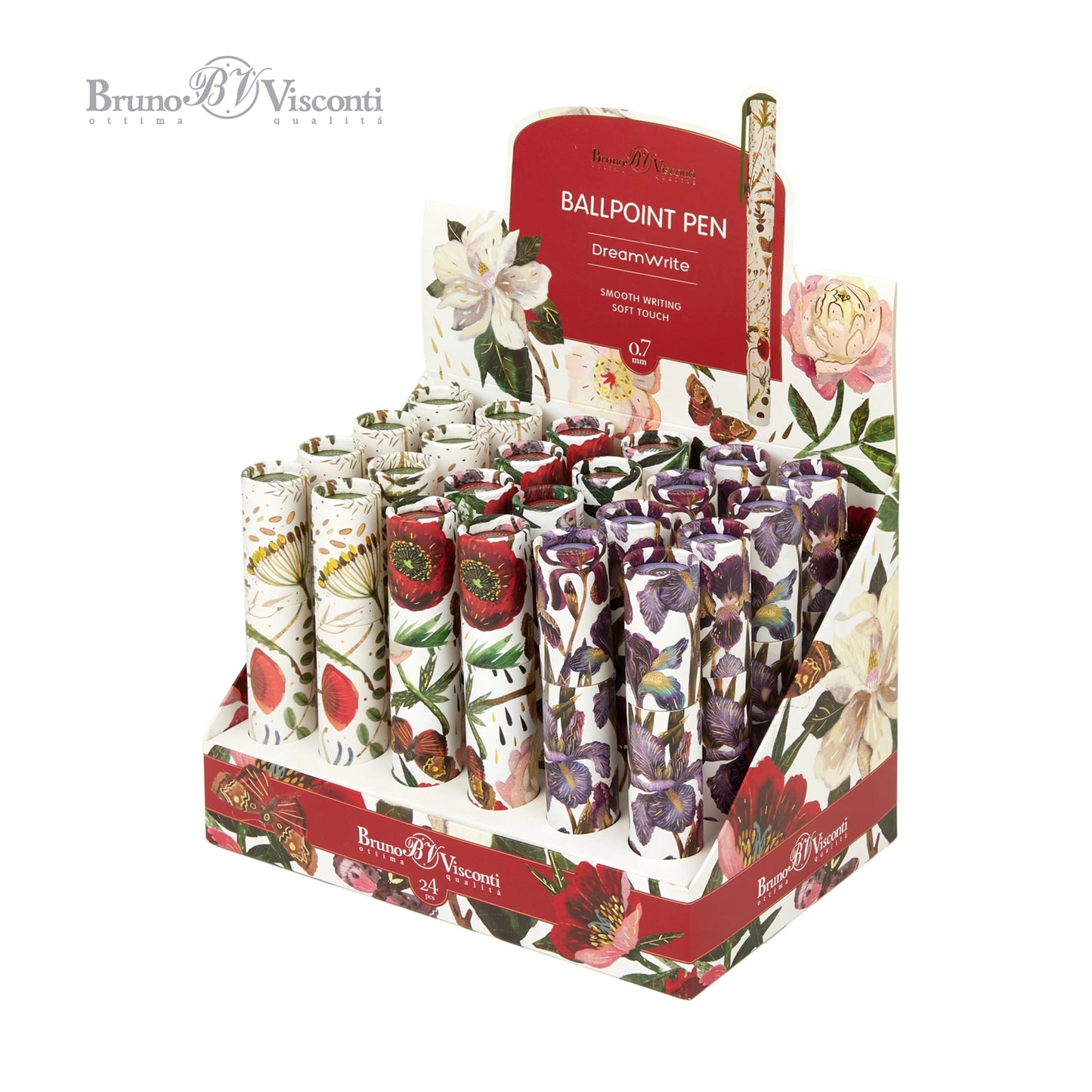 Ballpoint Pen; DreamWrite - Bloom Flora Series (Black Ink)