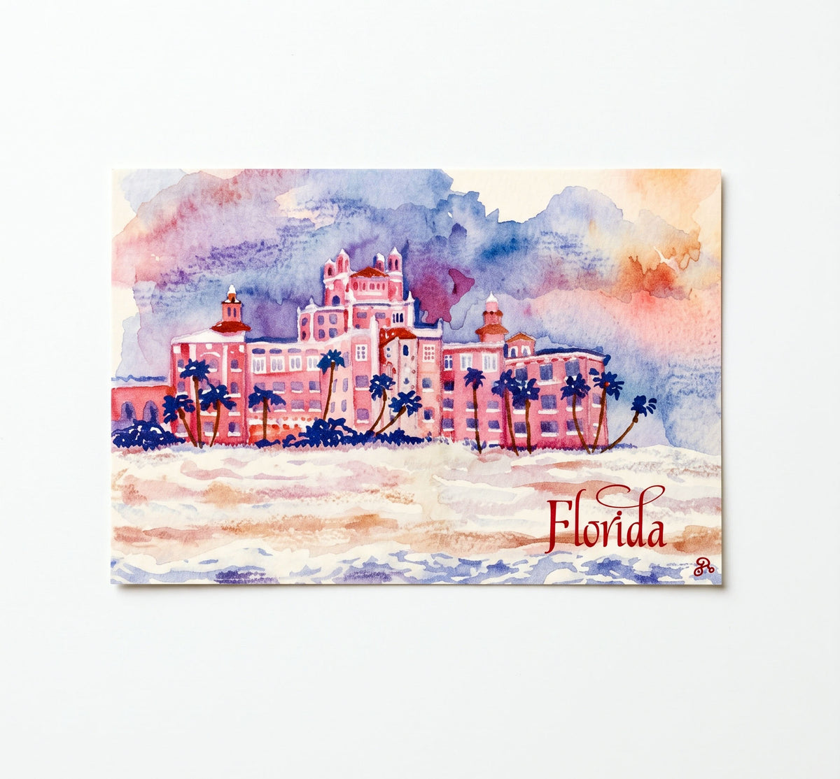 Historic Pink Hotel Florida Postcard | Made by Shellie