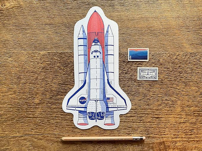 Postcard; Space Shuttle Atlantis By Noteworthy Paper & Press