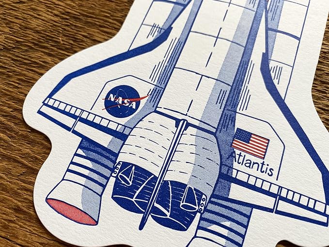 Postcard; Space Shuttle Atlantis By Noteworthy Paper & Press