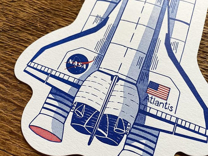Postcard; Space Shuttle Atlantis By Noteworthy Paper & Press