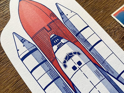Postcard; Space Shuttle Atlantis By Noteworthy Paper & Press
