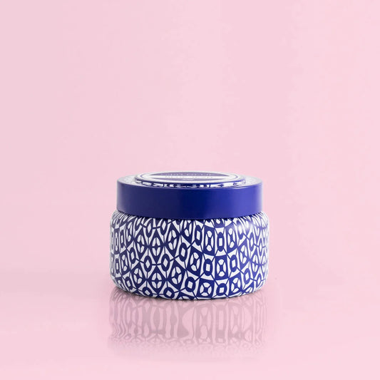Capri Blue Candle; Volcano Printed Travel Tin, 8.5 oz