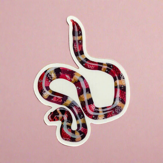 Vinyl Sticker; Scarlet King Snake - Made By Shellie