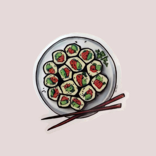 Vinyl Sticker; Sushi