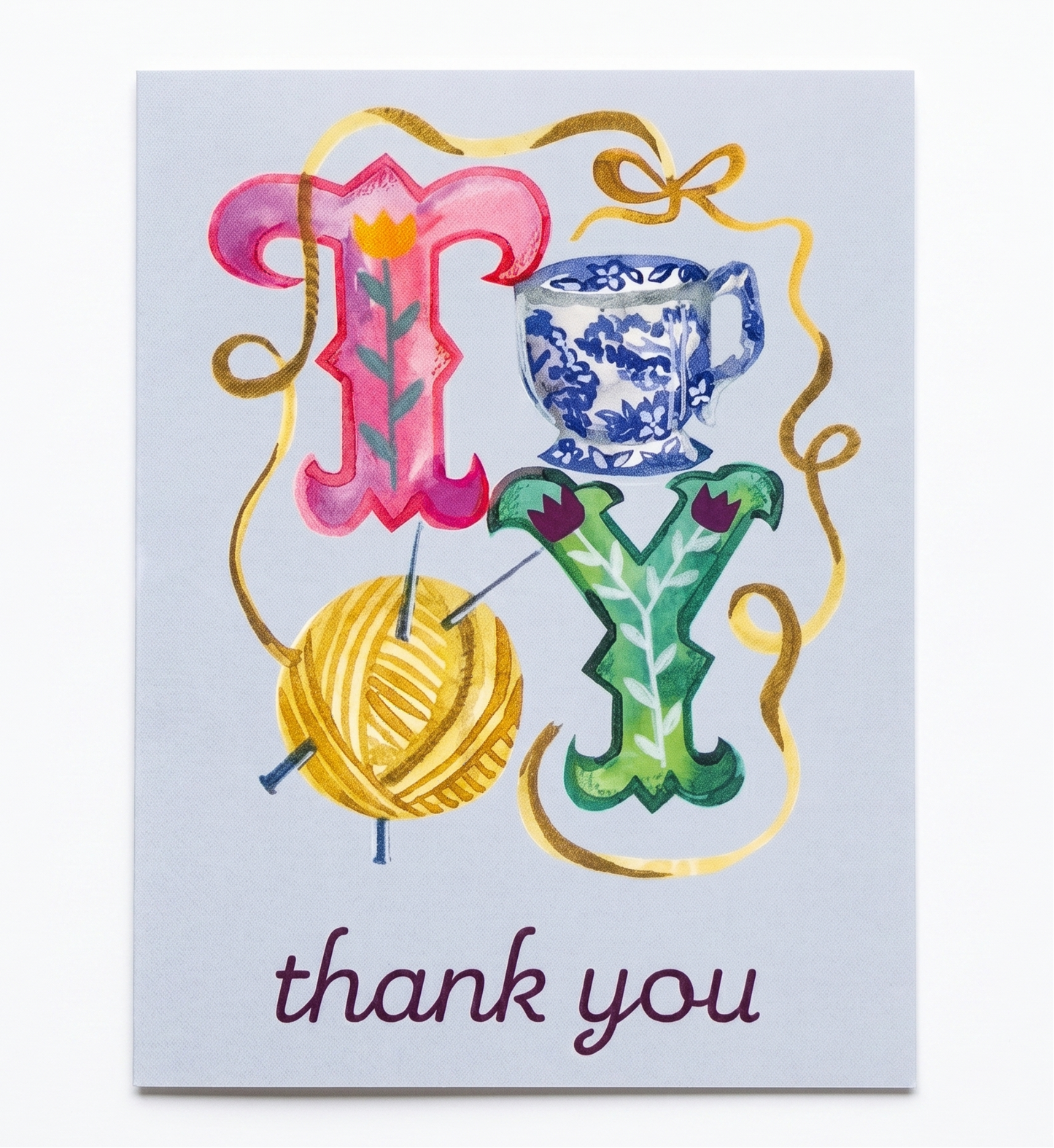 Thank You Card; TY, Thank You - Made by Shellie