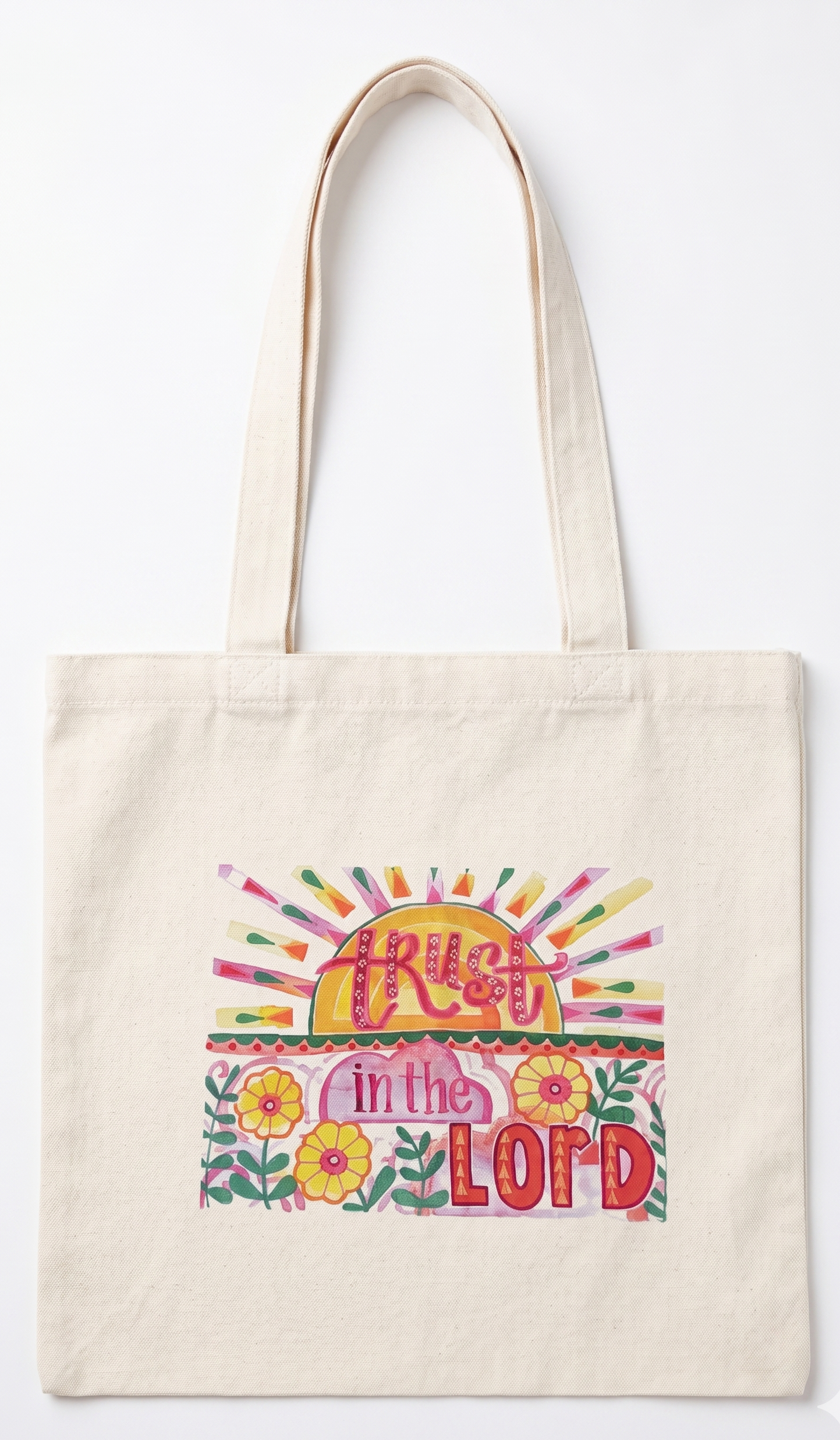 Canvas Tote - Trust in the Lord; Made by Shellie