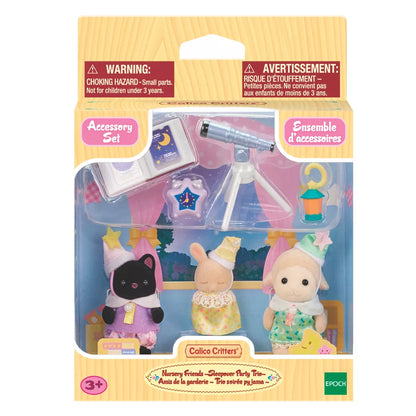Calico Critters Nursery Friends; Sleepover Party Trio