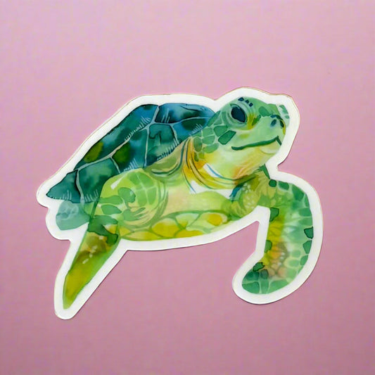Vinyl Sticker; Sea Turtle - Made By Shellie