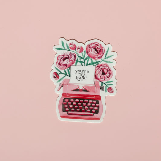 Vinyl Sticker; You're My Type - Made By Shellie