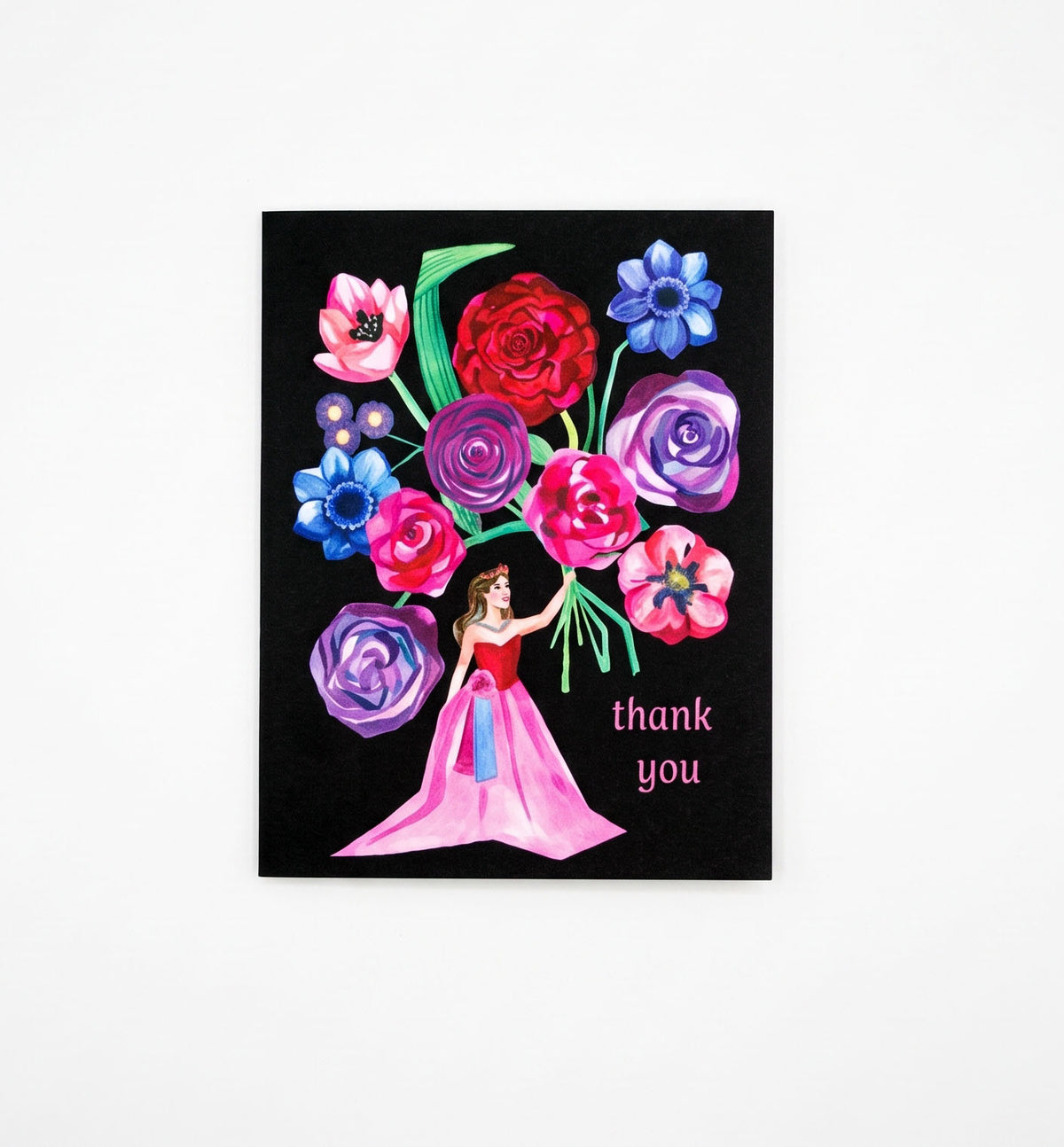 Thank You Princess Bouquet Greeting Card | Made by Shellie