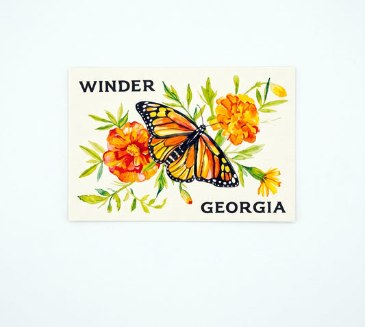 Winder Butterfly Postcard | Made by Shellie
