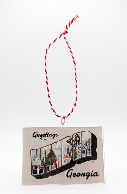 Ornament; Greetings From Winder - Made by Shellie