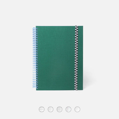 Canvas Spiral Notebook; Gotham (With Elastic Closure)