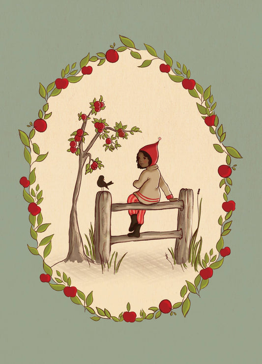 Belle & Boo Ltd Postcard; Pretty Perch (Vintage Colors)