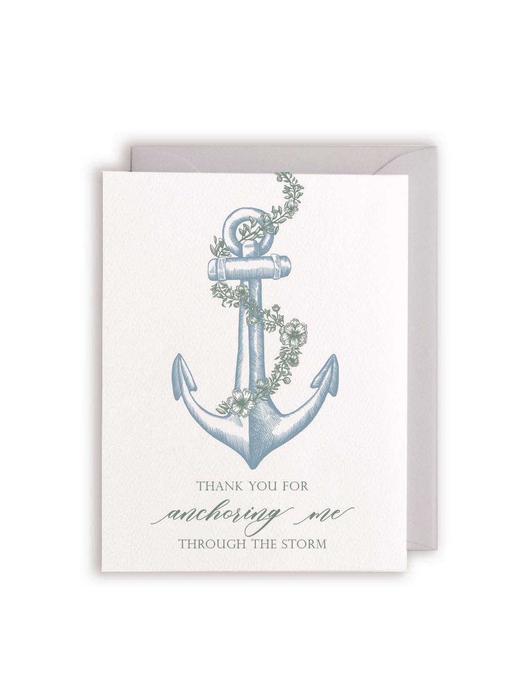 Thank You Card; Thank You For Anchoring Me