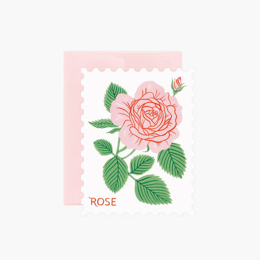 Greeting Card; Rose (Die-Cut Card) By Botanica Paper Co.