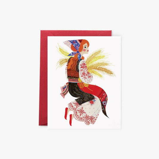 Greeting Card; Golden Fields