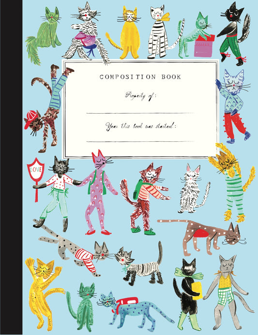 Composition Book; Kitty Cats By Mr. Boddington's Studio (Wide Ruled)