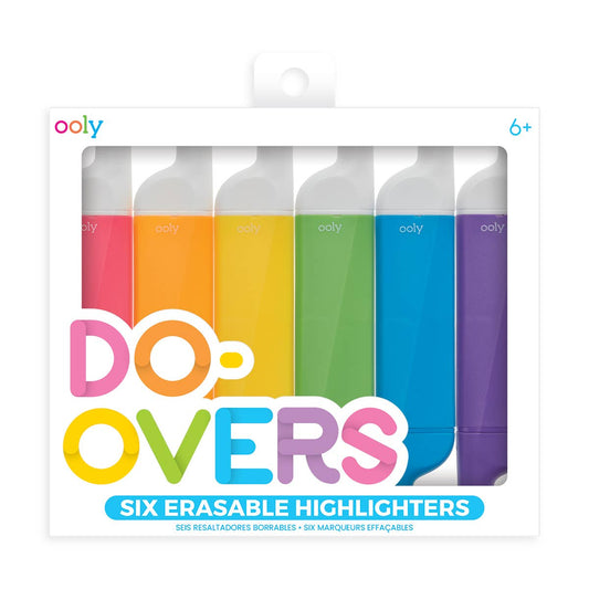 Ooly Do-Overs Erasable Highlighters (Set of 6)