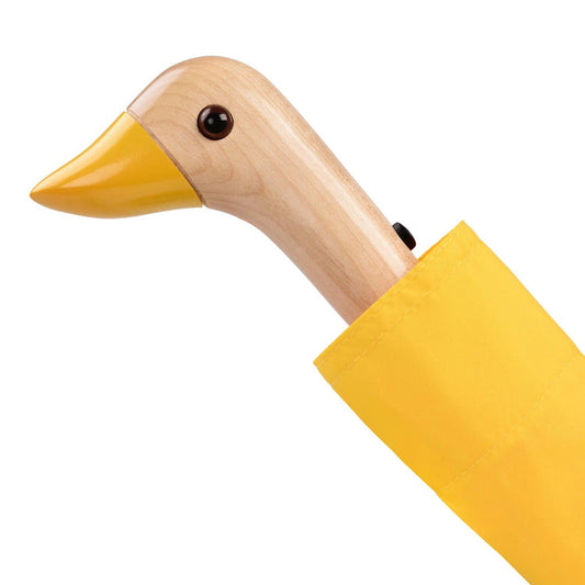 Original Duckhead Compact Umbrella; Yellow (Eco-Friendly, Wind Resistant, Upcycled)