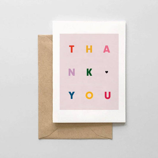 Boxed Card Set; Thank You (Multi Color, Set of 6 Cards + Envelopes)