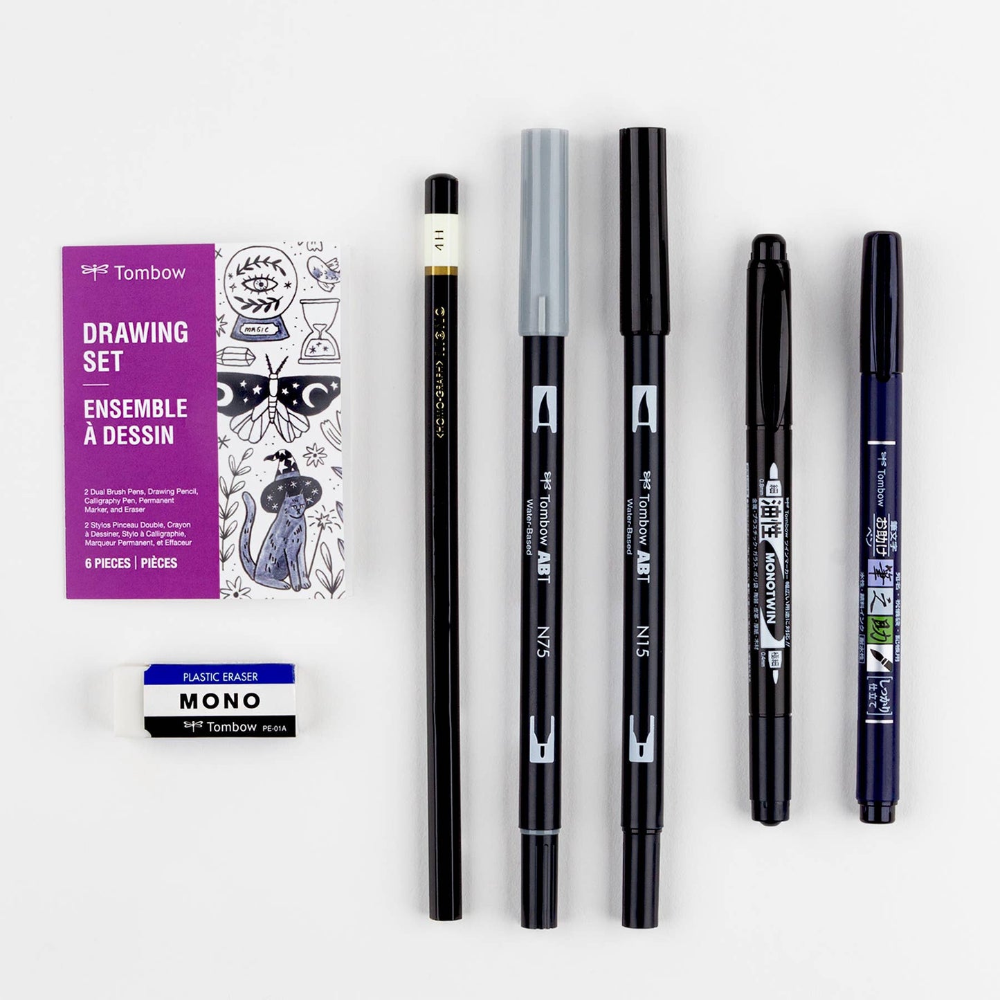 Tombow Drawing Set (Black and Grey)