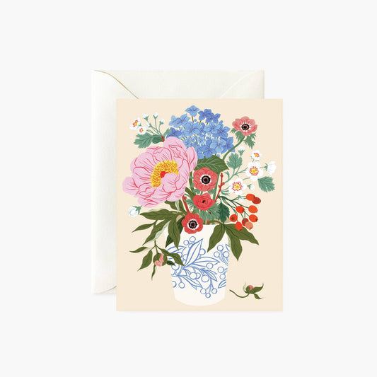 Greeting Card; Garden Vase