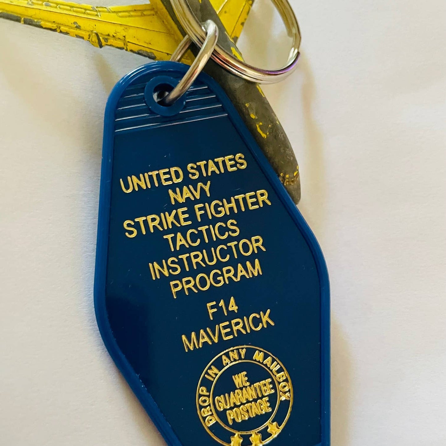 Key Tag; Top Gun, F14 Maverick (Navy Blue)