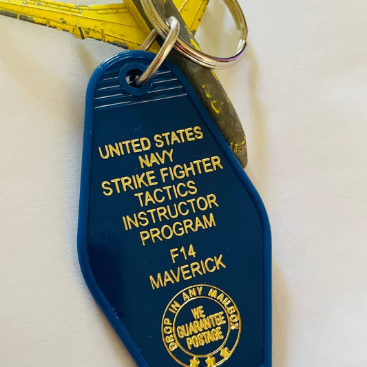 Key Tag; Top Gun, F14 Maverick (Navy Blue)