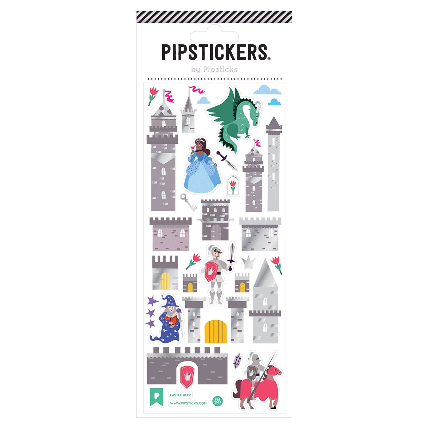 Pipsticks Sticker Sheet; Castle Keep