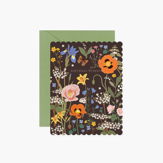 Birthday Card; Wild Flowers Field By Botanica Paper Co.