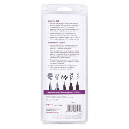 Tombow Drawing Set (Black and Grey)