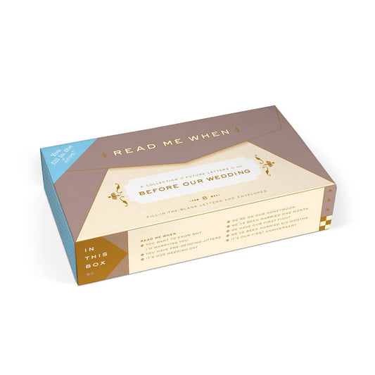 Read Me When Box; Letters to You Before Our Wedding (9 Cards+Envelopes)