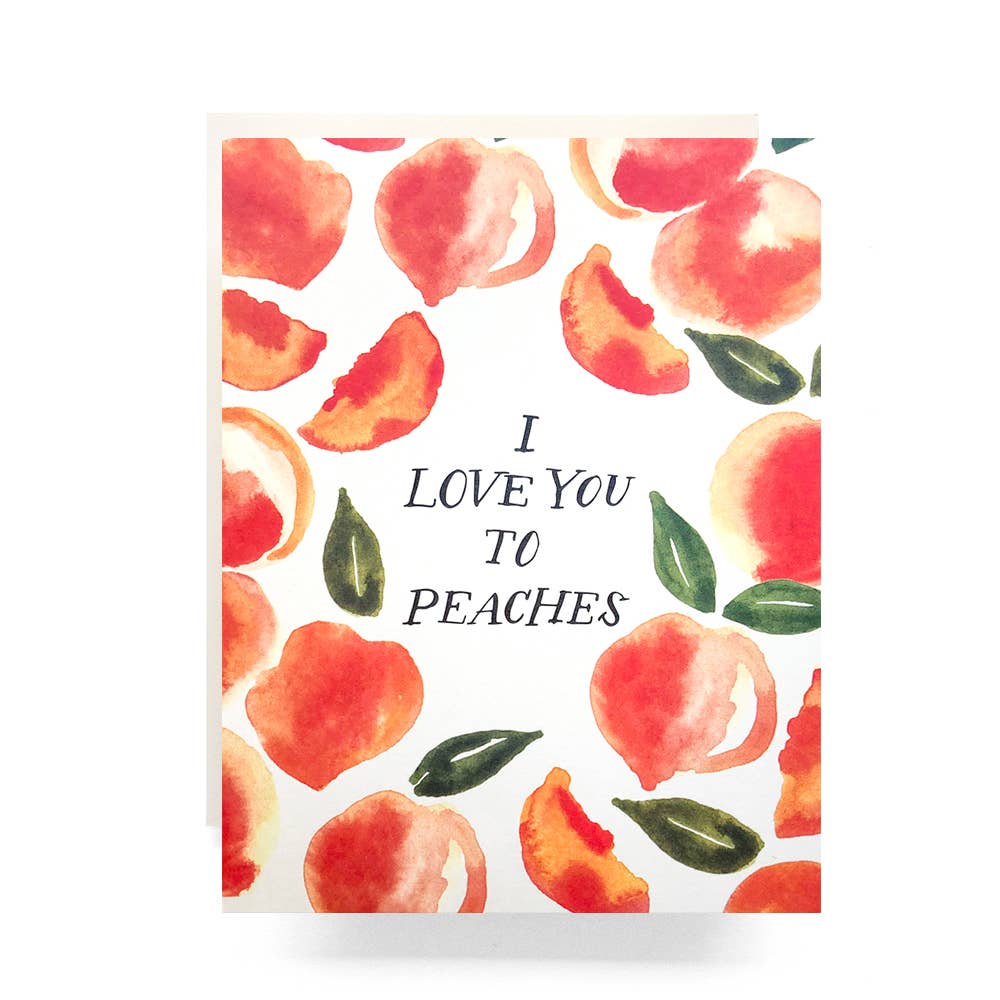 Love Card; Love you to Peaches By Antiquaria