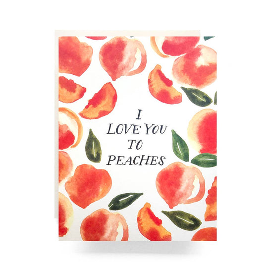 Love Card; Love you to Peaches By Antiquaria
