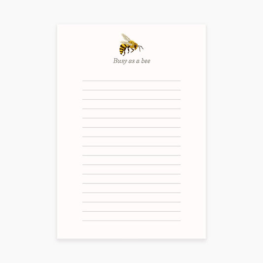 Notepad; Busy as a Bee By Botanica Paper Co. (50 Pages)