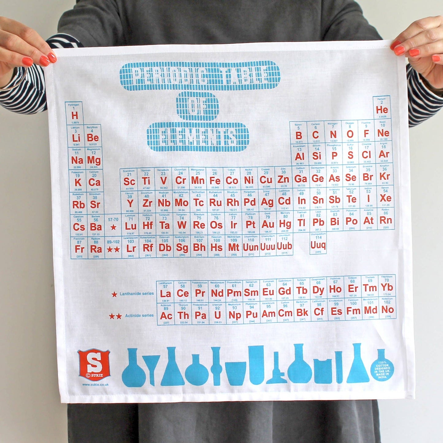 Handkerchief Pocket Square; Periodic Table of Elements